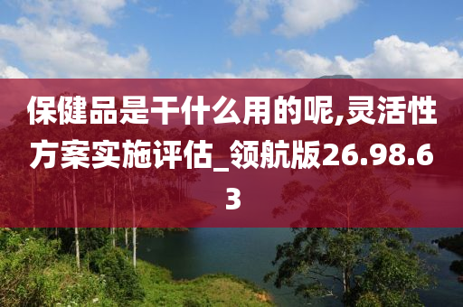 保健品是干什么用的呢,灵活性方案实施评估_领航版26.98.63