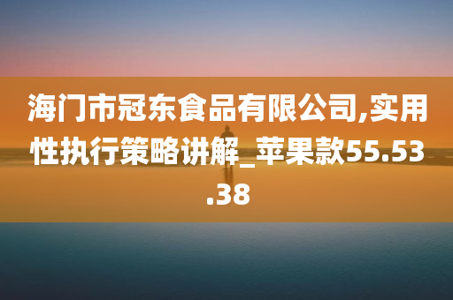 海门市冠东食品有限公司,实用性执行策略讲解_苹果款55.53.38