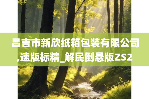 昌吉市新欣纸箱包装有限公司,速版标精_解民倒悬版ZS2