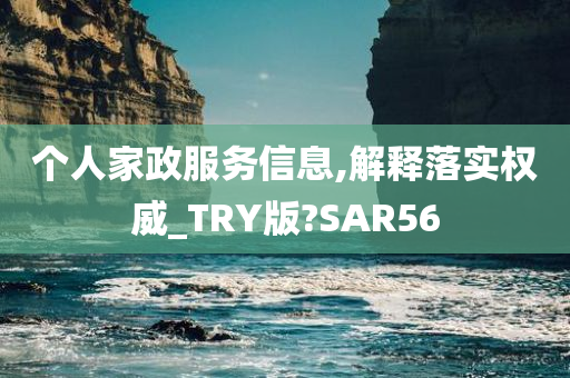 个人家政服务信息,解释落实权威_TRY版?SAR56