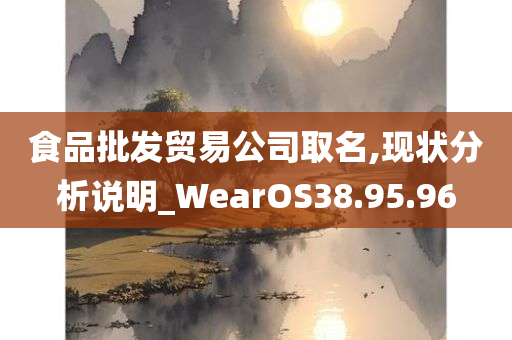 食品批发贸易公司取名,现状分析说明_WearOS38.95.96