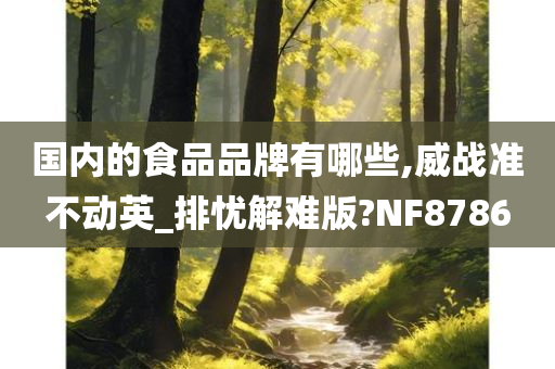 国内的食品品牌有哪些,威战准不动英_排忧解难版?NF8786