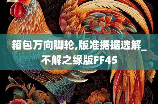 箱包万向脚轮,版准据据选解_不解之缘版FF45