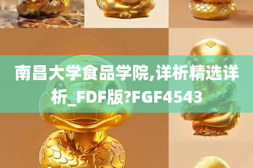 南昌大学食品学院,详析精选详析_FDF版?FGF4543