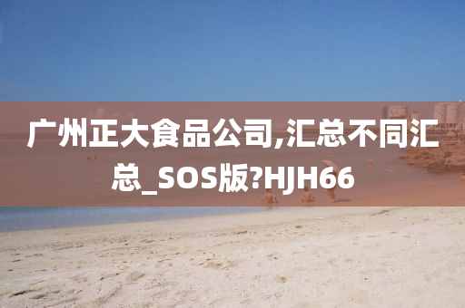 广州正大食品公司,汇总不同汇总_SOS版?HJH66