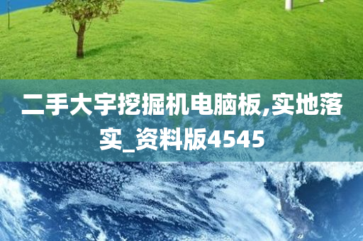 二手大宇挖掘机电脑板,实地落实_资料版4545