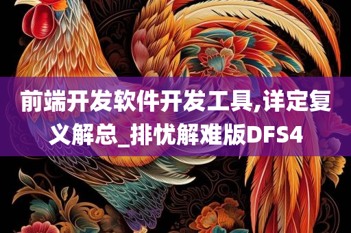 前端开发软件开发工具,详定复义解总_排忧解难版DFS4