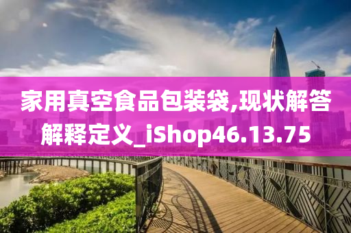 家用真空食品包装袋,现状解答解释定义_iShop46.13.75