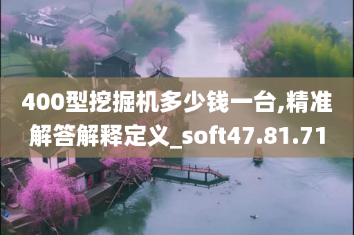 400型挖掘机多少钱一台,精准解答解释定义_soft47.81.71