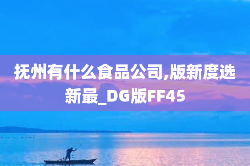 抚州有什么食品公司,版新度选新最_DG版FF45